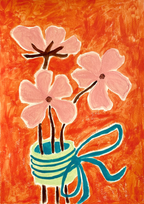 Flower Bouquet, Acrylic on Paper
