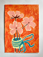 Flower Bouquet, Acrylic on Paper